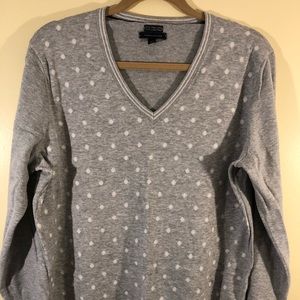 Fun Polka dot v-neck sweater